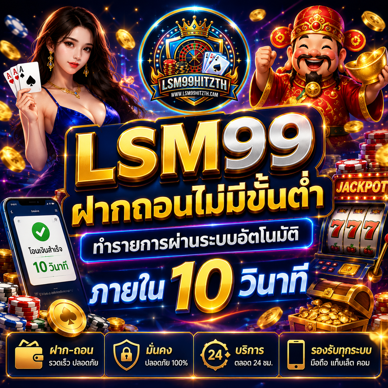 LSM99 ฝากถอนไม่มีขั้นต่ำ